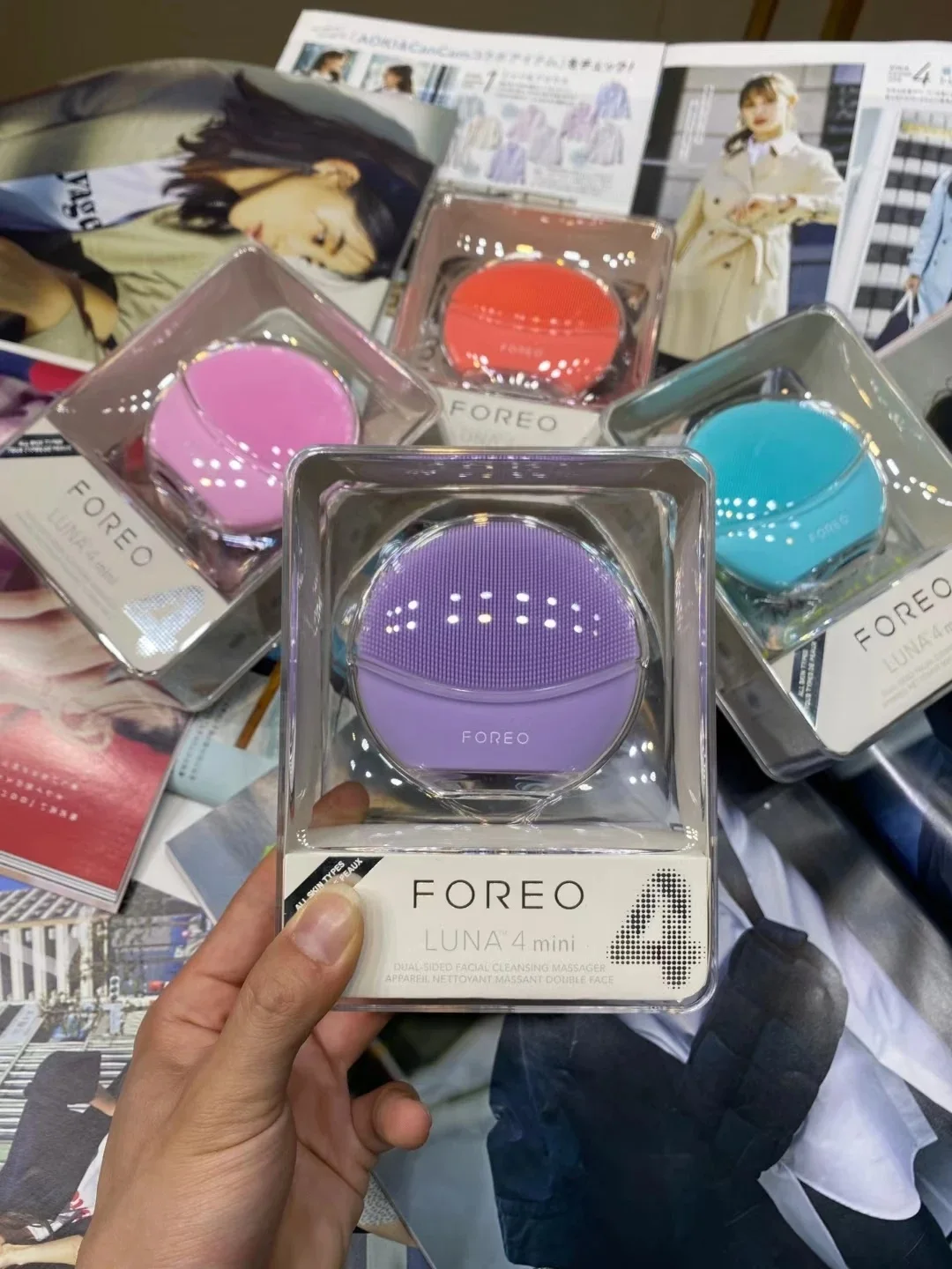 Foreo Luna Mini4 Gezichts Siliconen Gezichtsreinigingsborstel, Foreoing Echt Logo, Usb Opladen, Waterdicht, Niveau 8