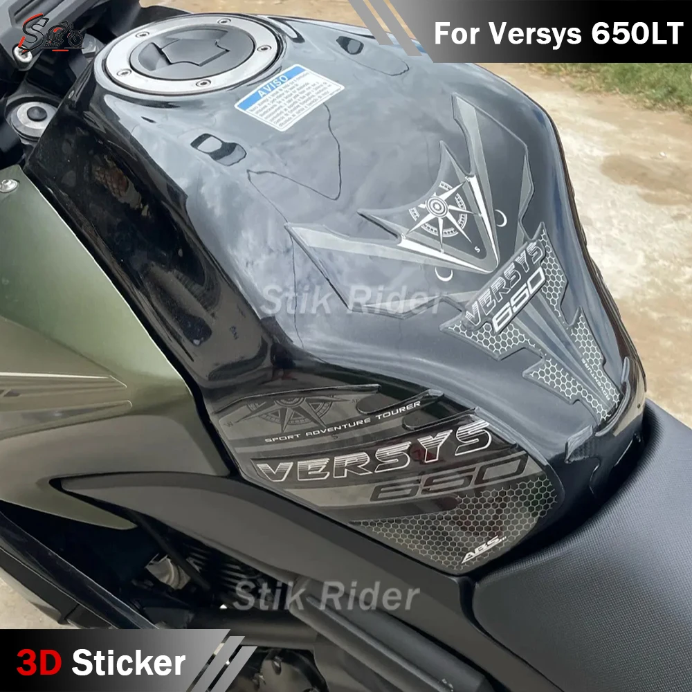 

Motorcycle Stickers For Kawasaki Versys 650LT Protector Adventure Touring Trunk Luggage Cases Gas Fuel Oil Kit Knee Tank Decals