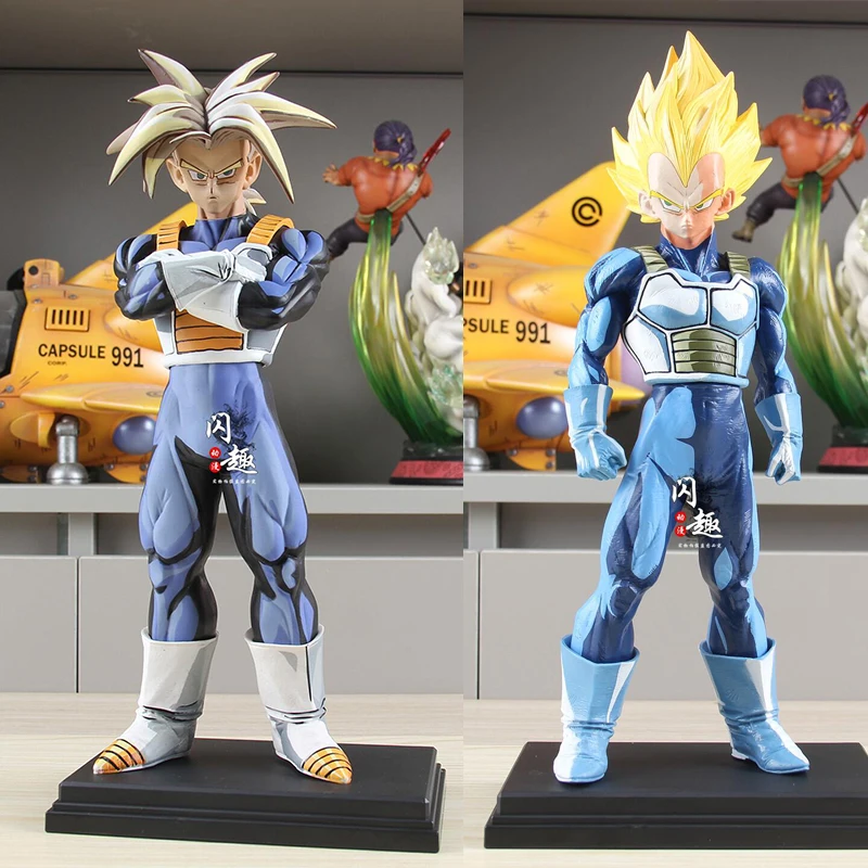 Figura de Dragon Ball Torankusu de 32cm, figura de Vegeta, bañadores de colores cómicos, modelo de muñeca, decoración de escritorio, colección de estatuas, juguete, regalos de cumpleaños
