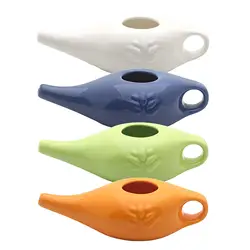 Pentola Neti in ceramica da 250 ml Pentola portatile per la pulizia del naso con beccuccio per la pulizia nasale per uomini e donne