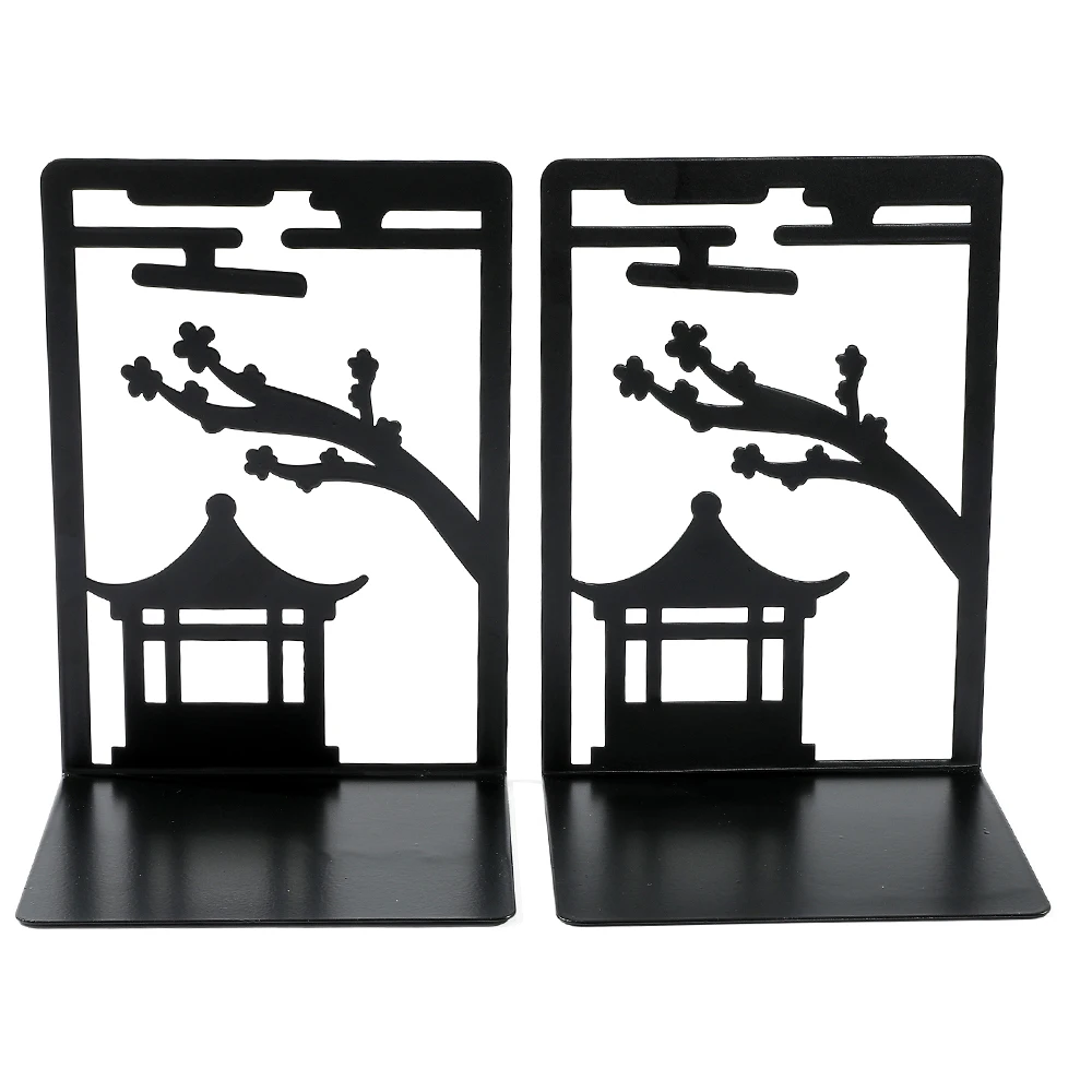 

Vintage Chinese Style Metal Bookends Hollow Book Office Table Desk Decoration Bookworm Worker Retractable Book Holder Support