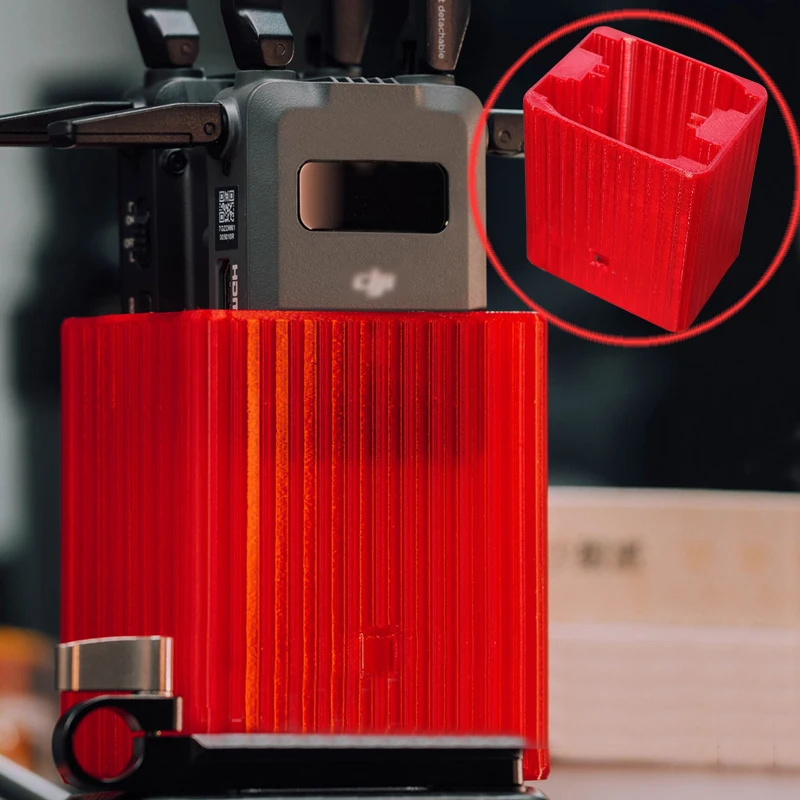 1PC TPU Elastic Protective Sheath Battery Case Anti-collision Airbag Storage Box 3D Printed Parts for DJI SDR Image Transmission