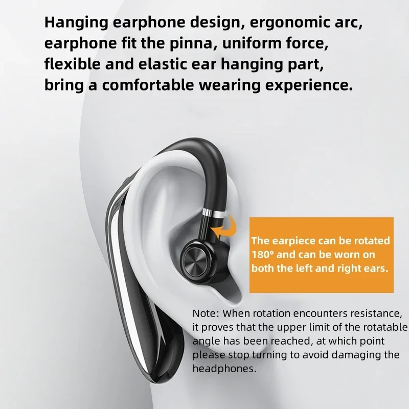 M80 Wireless Bluetooth Headset Dual Connection Bluetooth 5.3 Earphones Hands-free Earbuds Headset with HD Call Noise Reduction