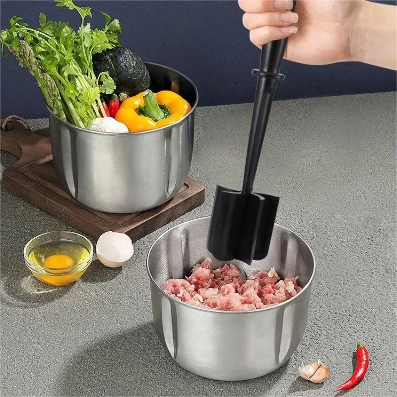 1PC Meat And Potato Salad Tomato Shredder Bibimbap Meat Blender Grinder Handheld Shredder Cooking Scraper Meat Chopper