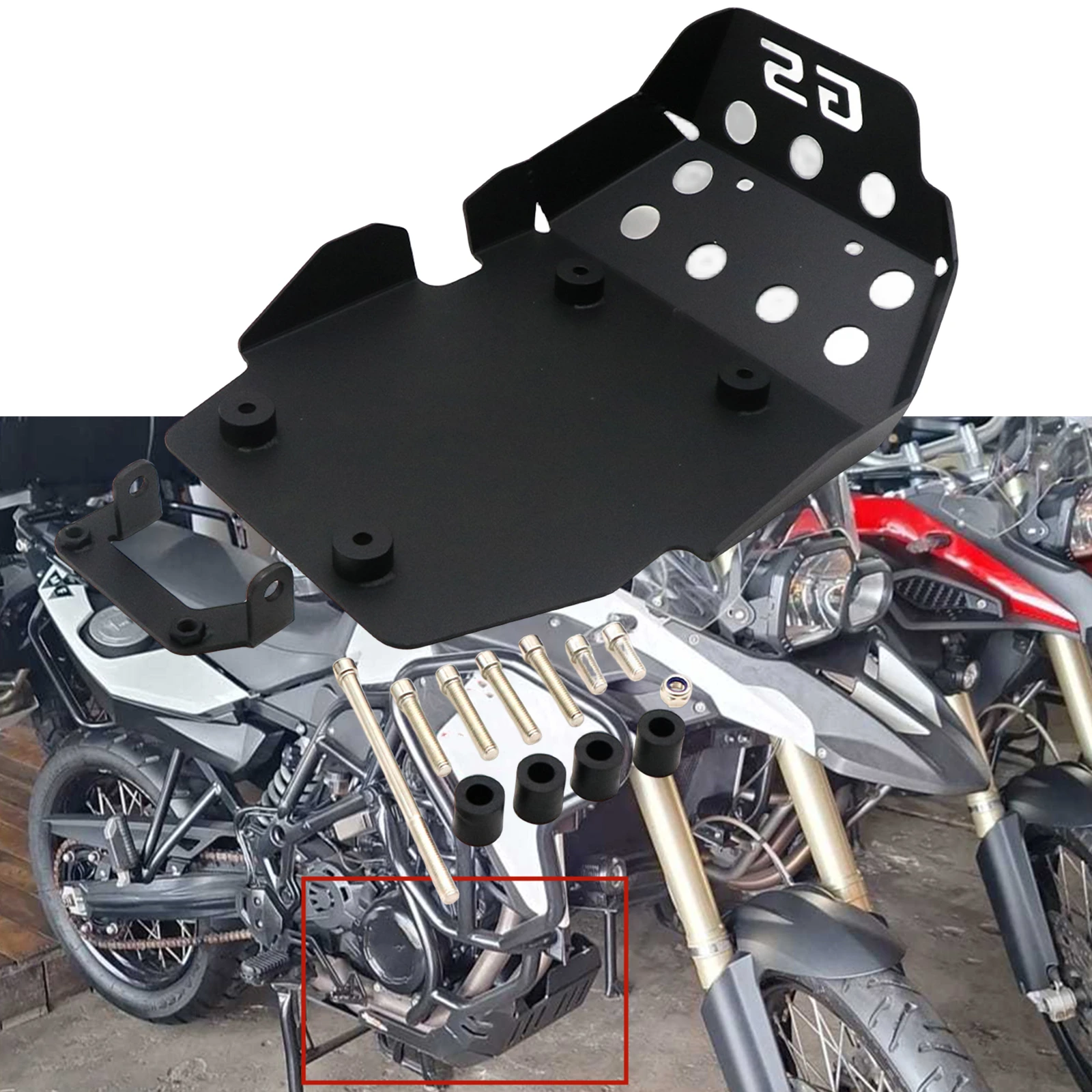 

Motorcycle Engine Skid Plate Guard Protector Cover For BMW F650GS F700GS F800GS /F800GS ADV