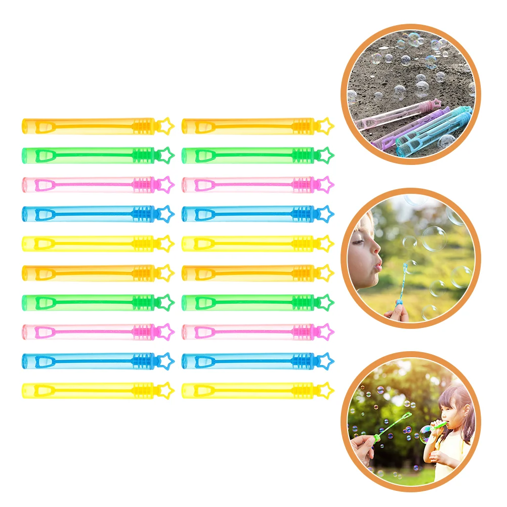 66 قطعة من عصا الفقاعات المضحكة، صانعي محمولة بتصميم نجمة إبداعية، ألعاب احتفالات ملونة للأطفال