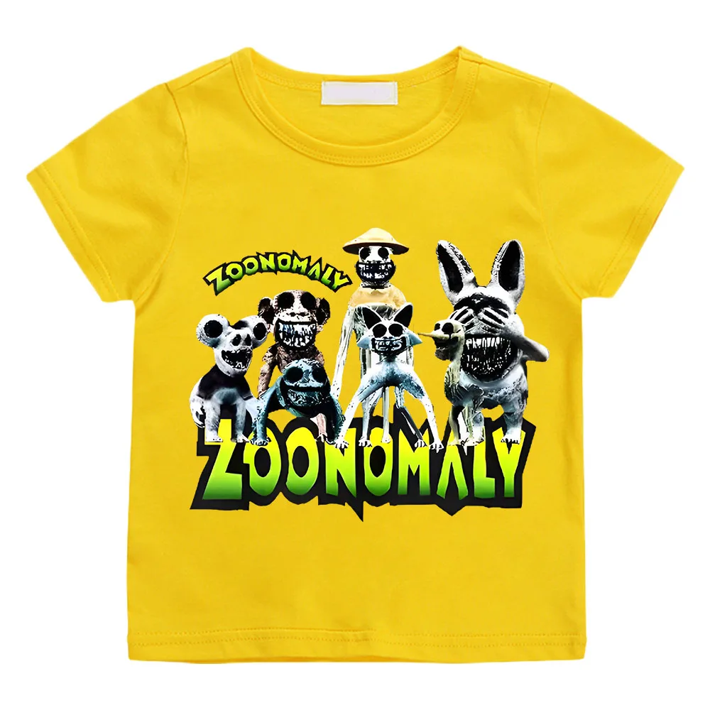 T-Shirt gioco per bambini striomaly Toddler Girls camicie maglietta estiva cotone manica corta abbigliamento Casual per bambini magliette Anime