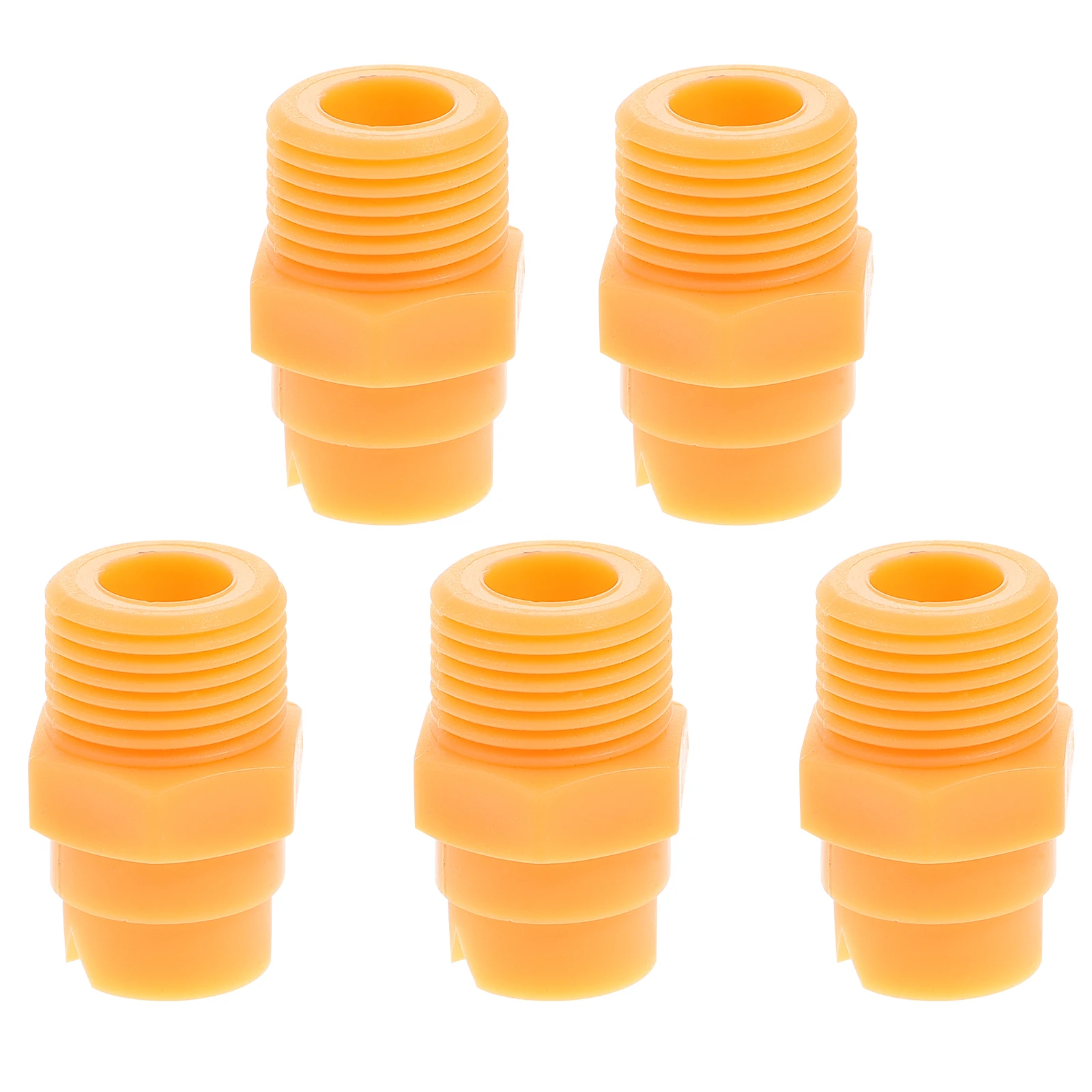 

5PCS Sprayer Nozzle PP Hose Adaptor Washing Machine Connect Water Pipe Connector Fan Shaped Spray Angle 0 to 110 Degrees Uniform