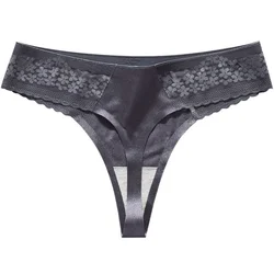 String invisible sans couture pour femmes, sous-vêtements à volants, culotte en T, tongs sexy pour femmes, lingerie intime, slips pour dames, 1 pièce, abc15