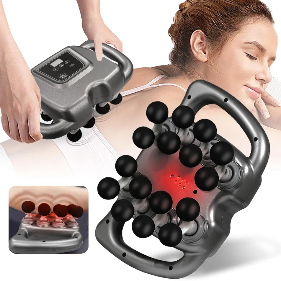 Muskelmassagepistole, 16-Kopf-Faszienmassagepistole, Hochfrequenz-Körpermassagegerät,