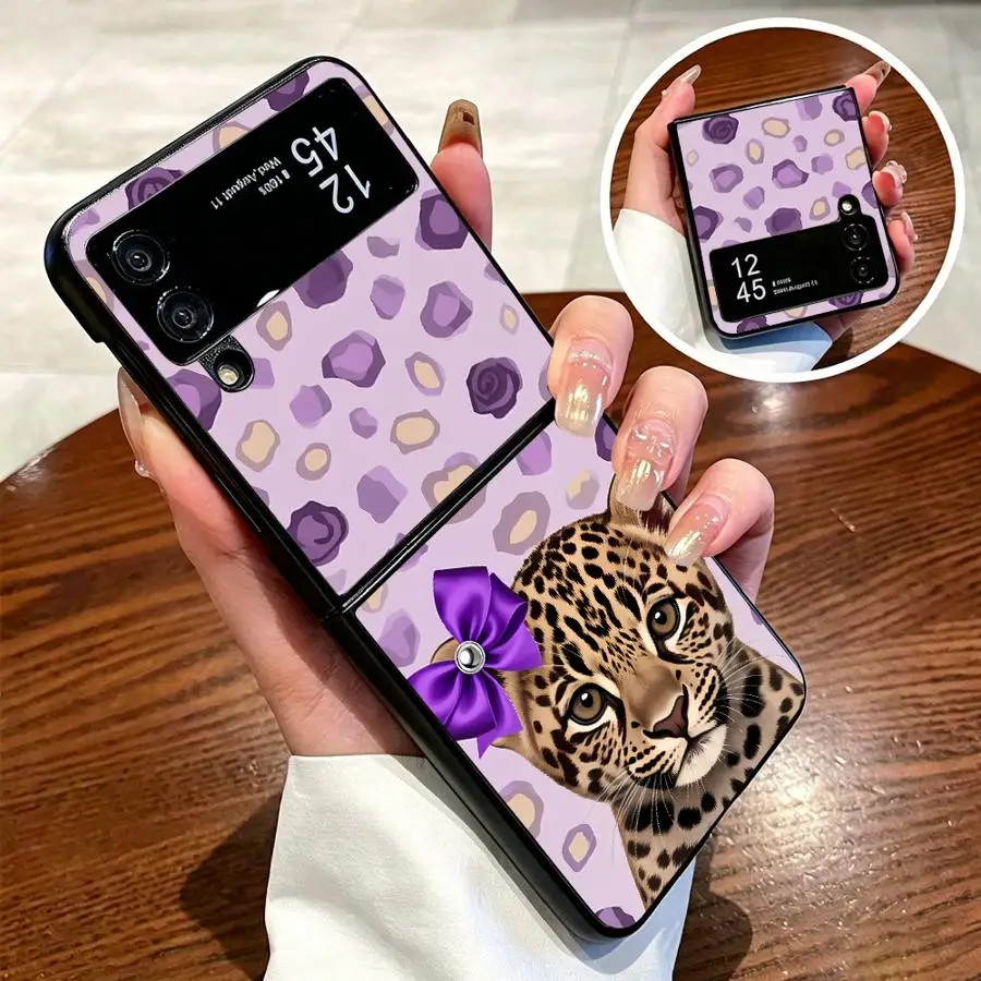 Stripe Litter Tiger Case for Samsung Galaxy Z Flip 7 6 5 4 3 Z Fold 7 6 5 4 3 Phone Cover view 2