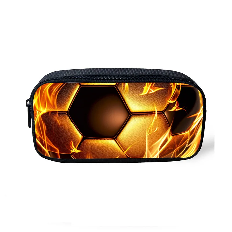 New football primary and secondary school students leisure simple and versatile children's pencil bag stationery bag sport style