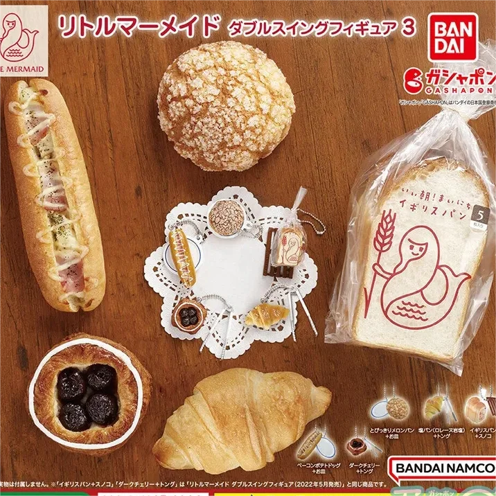 

Точечные товары, BANDAI Gashapon, Пекарня Русалочки, Модель хлеба P3, Подвески из ПВХ, Игрушка