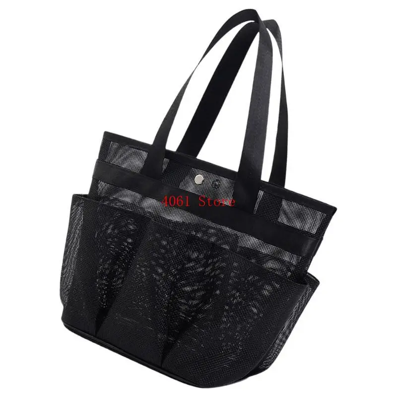 

Convenient Mesh Shower Storage Organizers with Ample Space for Toiletries and Accessories Portable Large Shower Bag