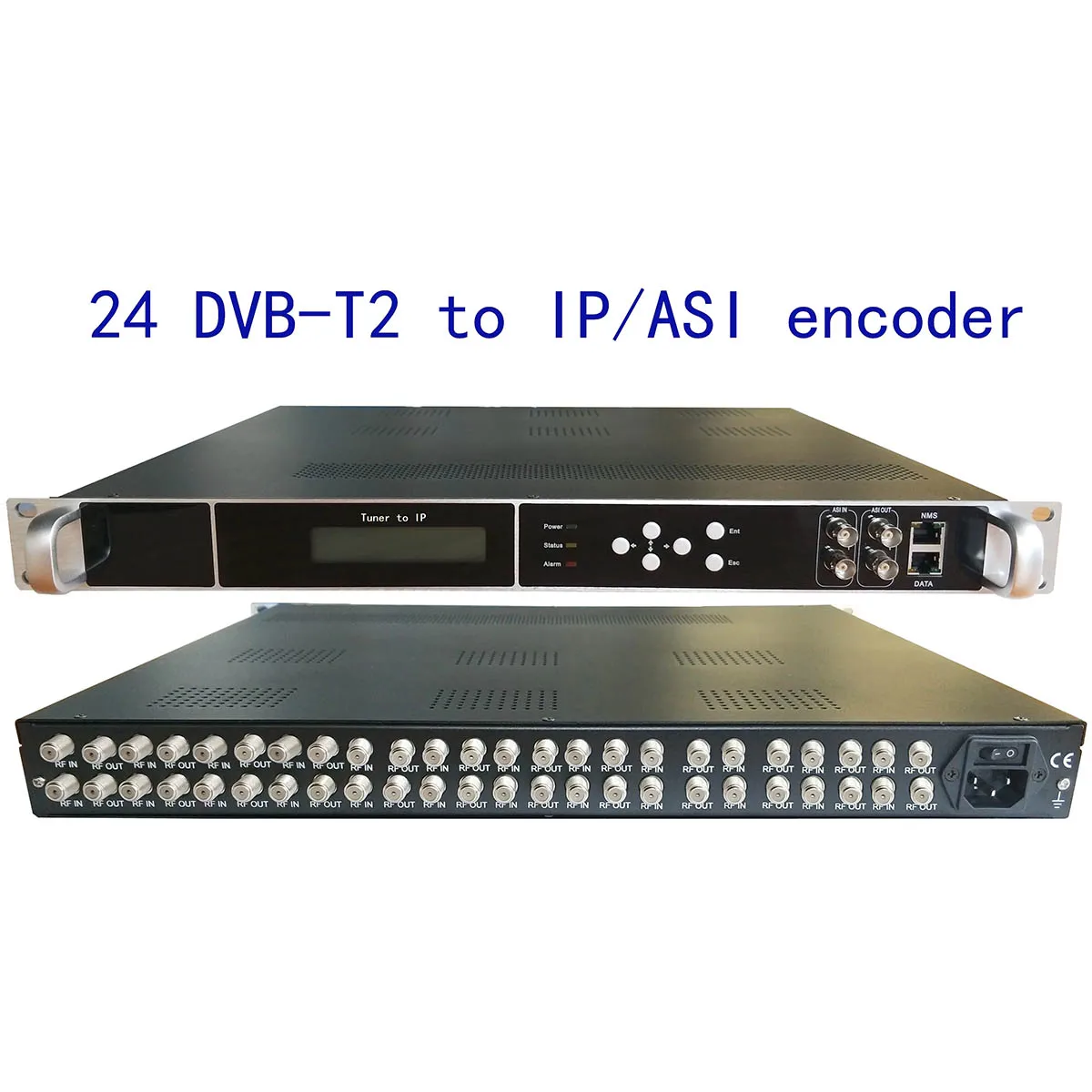 

24 DVB-T2 to IP/ASI encoder, DVB-T2 to 8 carriers of RF modulator, digital CATV encoder