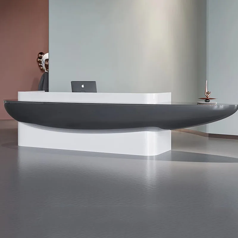 Beauty Luxury Reception Desks Modern Restaurant Company Best Desks Welcome Display Corner European Mostrador Trendy Furniture