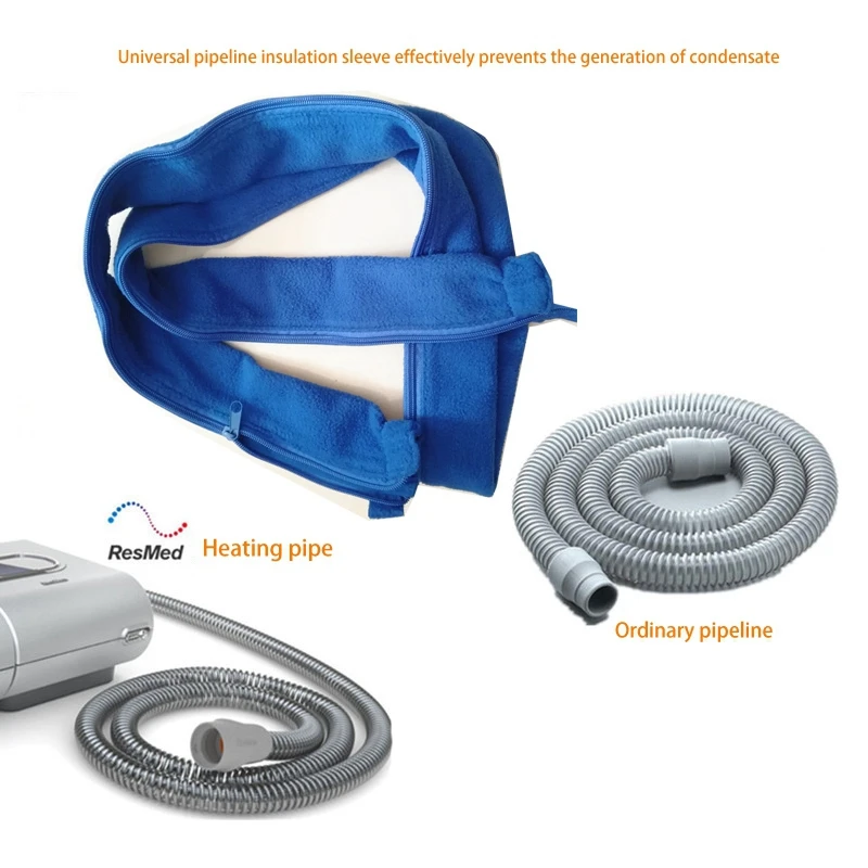 Koeltas Resplabs Cpap Slangbedekking Buiswikkel Herbruikbare Fleece Tubing Isolator Met Rits