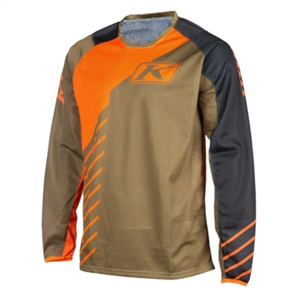 Blue Motocross Jersey MTB Enduro Off Road Shirt Downhill Sportswear Motorcycle T-shirts Long Sleeve Moto Cycling Clothes