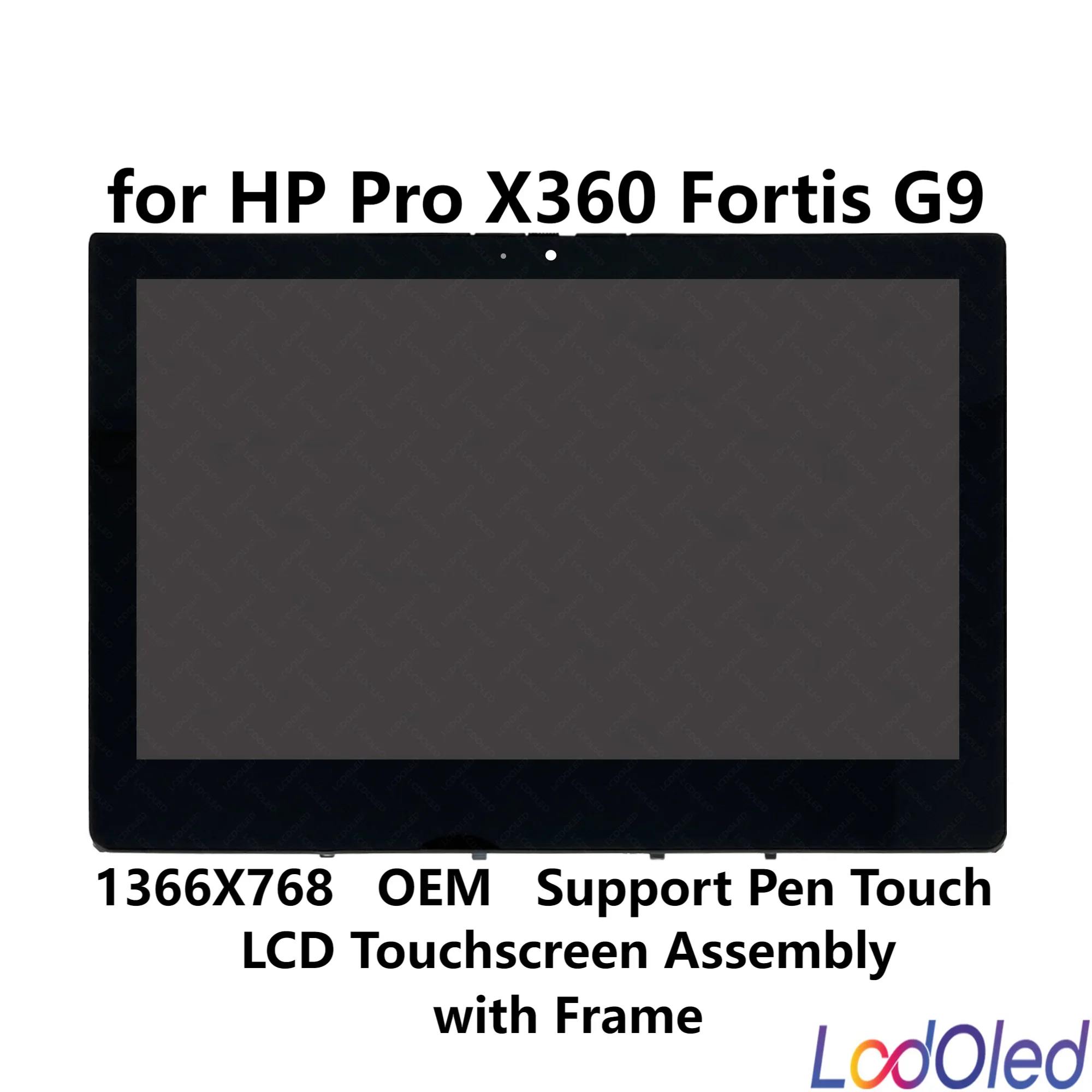 

11.6'' TN-дисплей для HP Pro X360 Fortis 11 G9 с сенсорным стилусом, сенсорным экраном, стеклянным дигитайзером и рамкой, разрешение 1366x768, 30 контактов