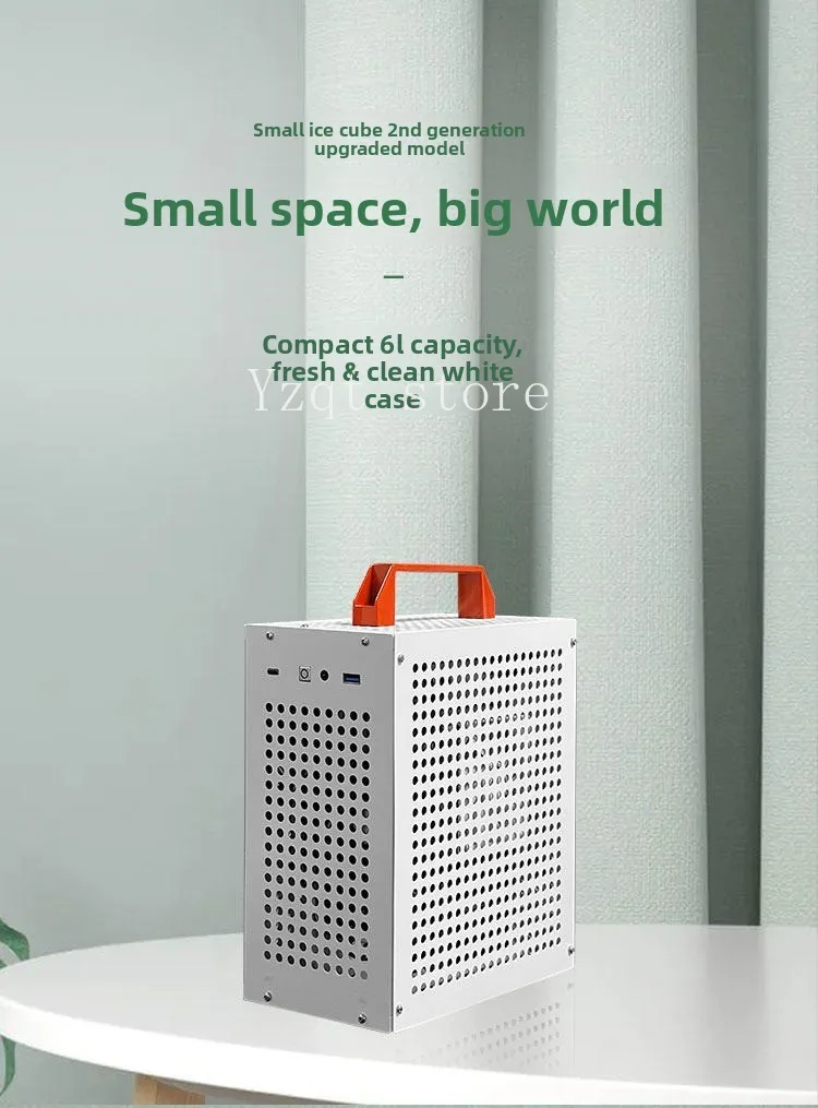 Small ice cube upgrade computer case desktop mini mini small mainframe case office portable itx main board