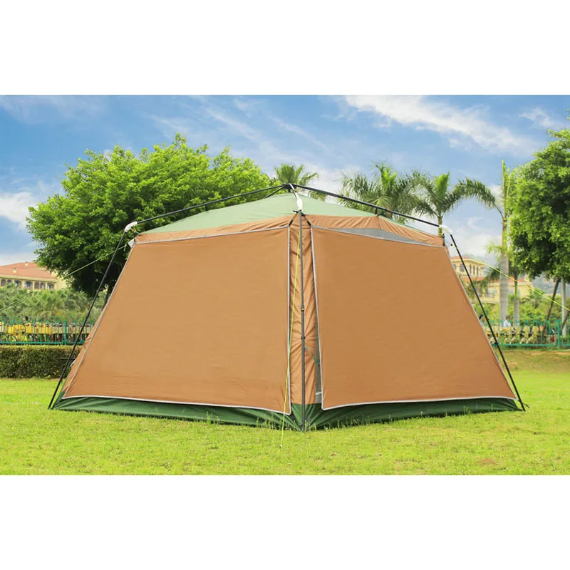 Double Layers Tent Include 4sides Walls Outdoor Fully Automatic Aluminum/Steel Tube Anti-mosquito Rain-proof Sunscreen Pergola