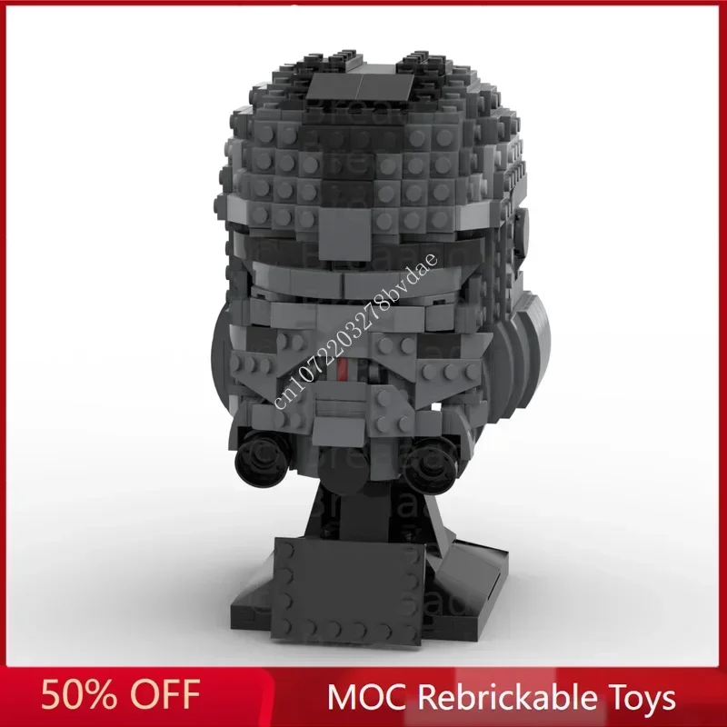 

651PCS Star Plan MOC Echo Helmet Collection MOC SpaceShip Battle Model Building Block Architecture Education Assembly Model Toy