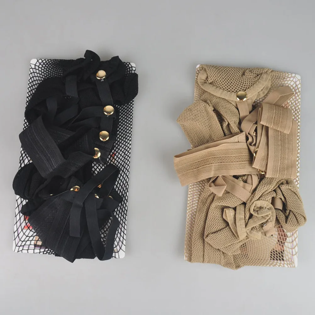 1 قطعة جوارب شبكية من الدانتيل متينة لينة سباندكس المضادة للانزلاق سليم الساقين لباس غير رسمي هدية بناطيل سوداء صافي الدانتيل #6