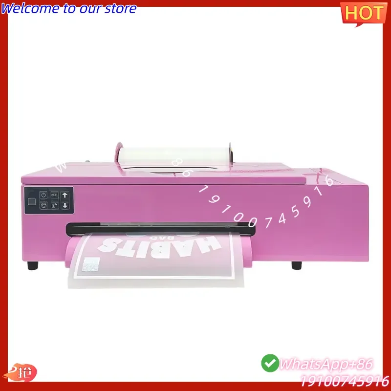 2026Hot DTF-L18050R DTF Printer XP600 F1080 Printhead Auto Cutter CMYK White Ink T-shirt Garment Textile Heat Transfer