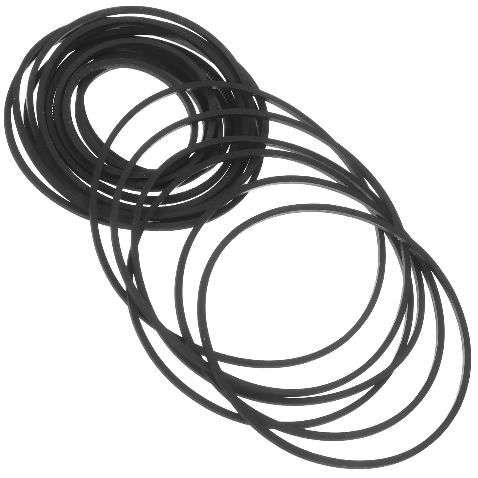 

40Pcs Recorder Rubber Belts Flexible Smooth Transmission Cassette Tape Player Belts Replacement Cassette Recorder Repair