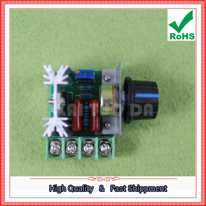 2000W Import Thyristor high-power Electronic Regulator 220V,dimming, Speed control, Temperature Regulation Module Board 0.08kg-X