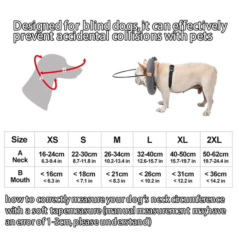 Dog Collision Collars Visually Impaired Cat Collars Assisted Dog Walking Pet Supplies Blind Dog Harness Guide Device