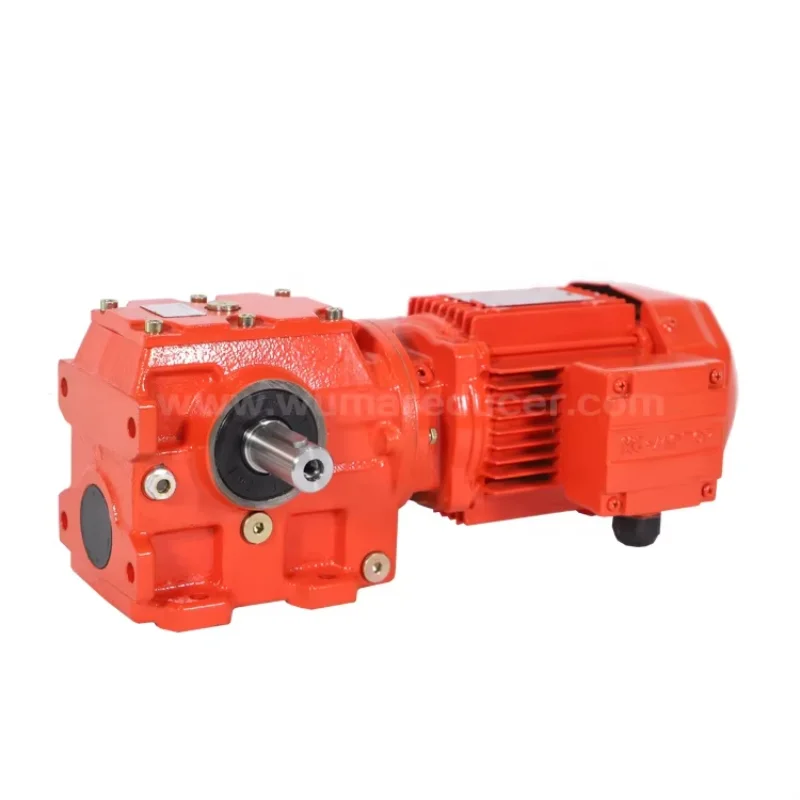 Direct Selling Foot Mounting Worm Reducer WS67 WS77 Helical Gear Boxes for Agriculture Tractor