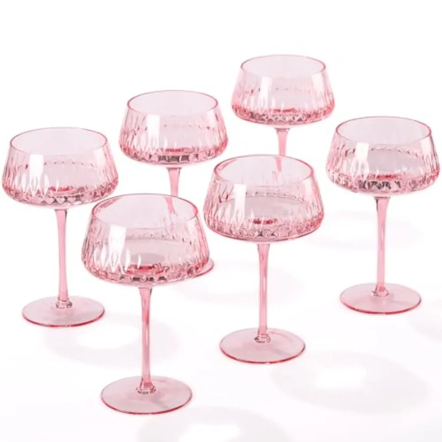 

Набор из 6 винтажных бокалов для мартини и коктейлей, 14 унций, для мамы