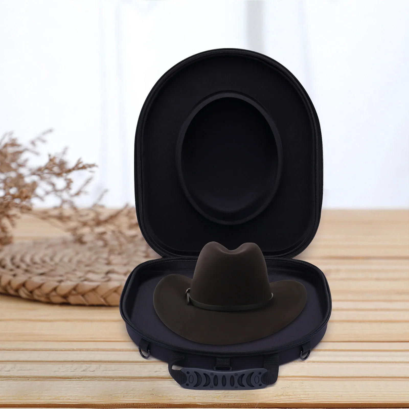 Hat Box Travel Fedora Case Universal Size Hat Carrier for Most Panama Bowler Hats Carry-On Hat Bag Men's Travelling Hat Boxes