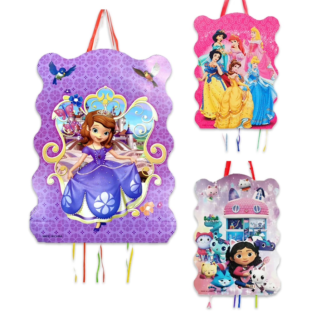 1 unids/lote Disney Sofia Prinsesa Gabby's Dollhouse cumpleaños Pinatas cumpleaños piñata niño cumpleaños decoración suministros de navidad