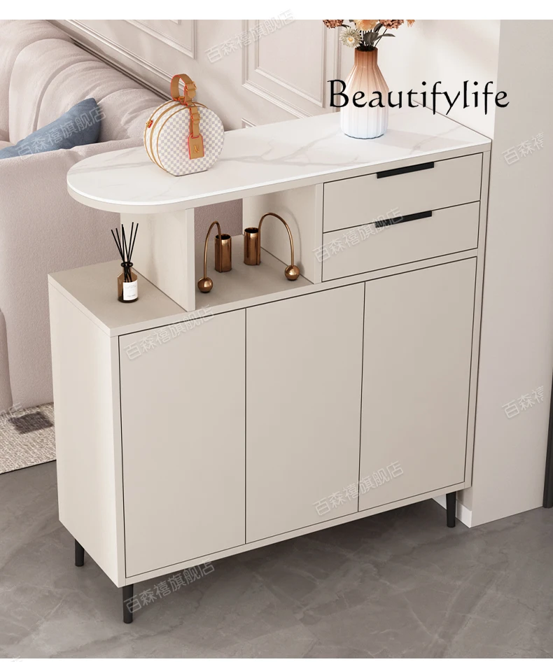 

smart home Minimalist Nordic Cabinets Living Room Decor Display Storage Cabinet Ultra Thin Sideboard Meuble Rangement Home Furni