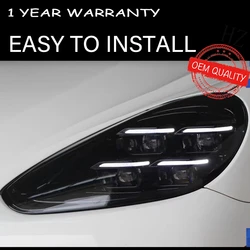 Car For Porsche Cayenne 2011-2018 Headlight автомобильные товары 12V LED DRL Hella Xenon Lens H7 Matrix Car Supplies Accessories