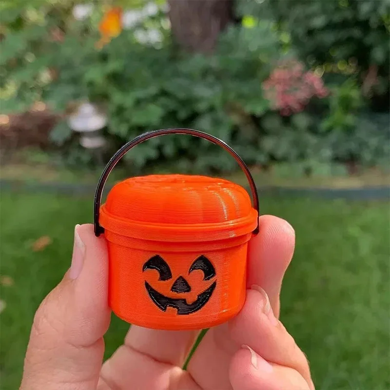 

1 Pcs Halloween Bucket Cute Pumpkin Trick-or-Treat Bucket Halloween Holiday Goods Party Decoration Accessories Party Favors