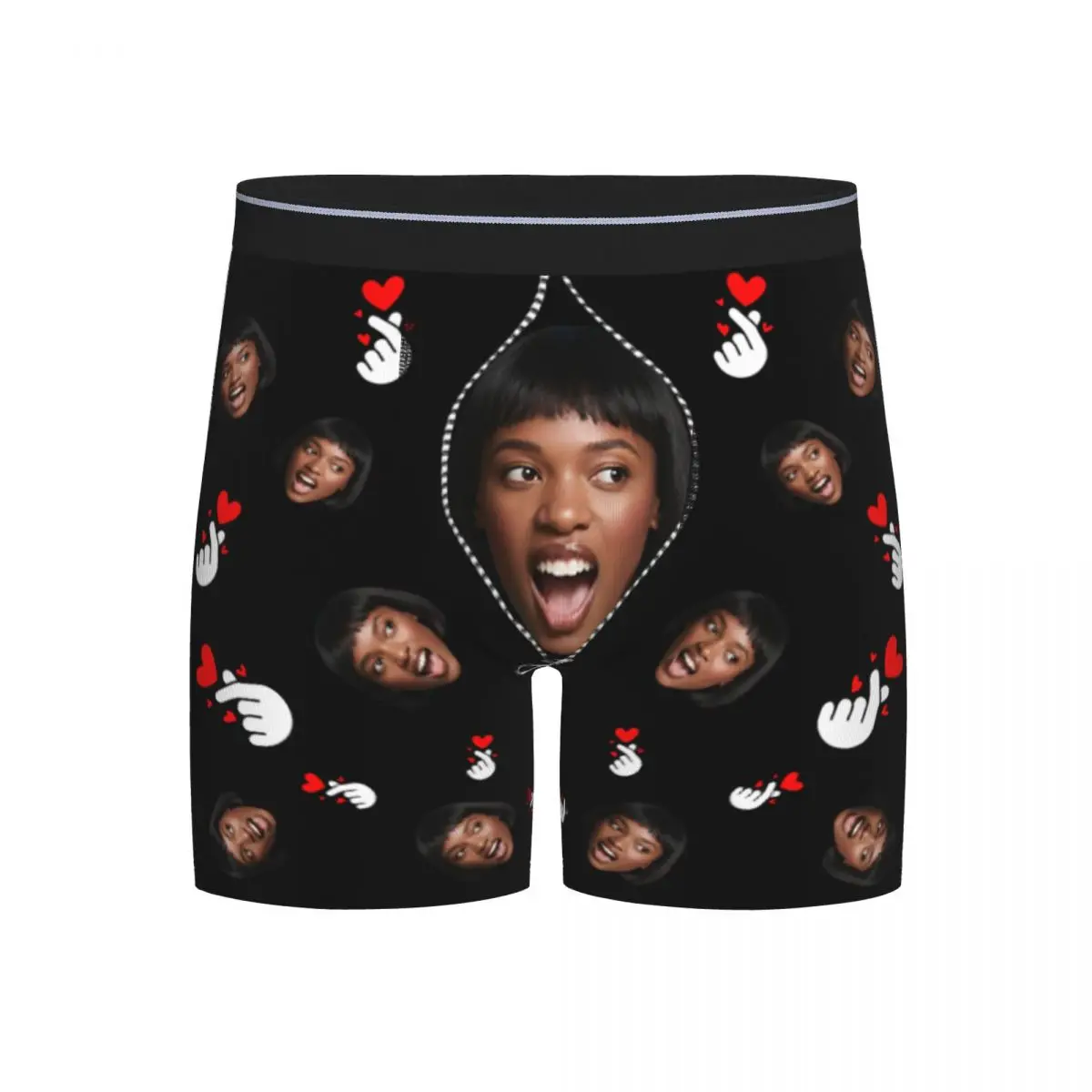 Custom Face Photo Boxers Shorts Men's For Husband Valentine's Birthday Gifts Personalized Briefs Underwear Fashion Underpants