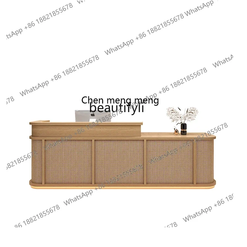 

182C Wabi Shafeng Clothing Store checkout page store small women's clothing B & B, catering rattan, reception desk