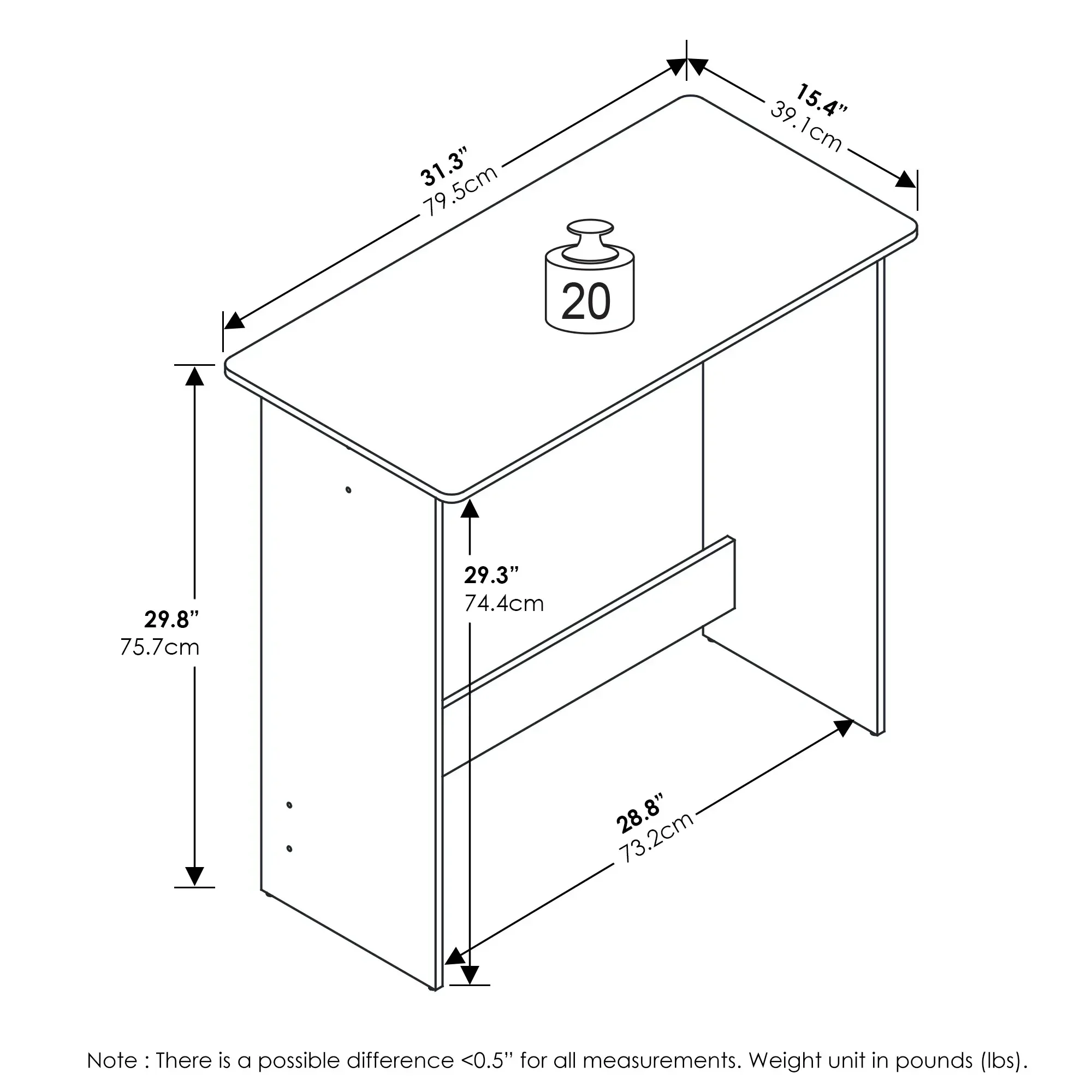 Scrivania da studio minimalista, tavolo per computer compatto bianco per piccoli spazi, dormitorio e camera da letto, robusto scrivania