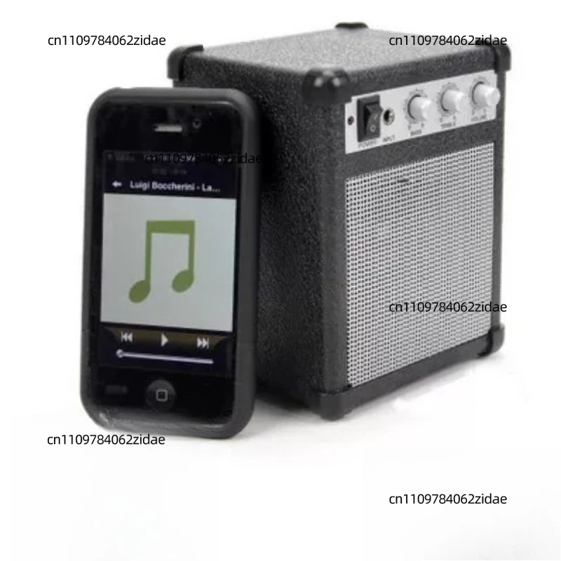for Retro Guitar Amplifier Mini Speaker Portable Desktop Stereo Creative Subwoofer Support MP3 Phone Computer Playback
