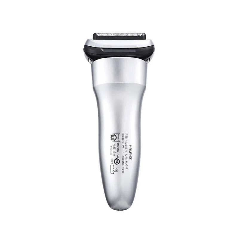 Portable Electric Shaver with Digital Battery Level Display Fully Waterproof Floating Trimmer
