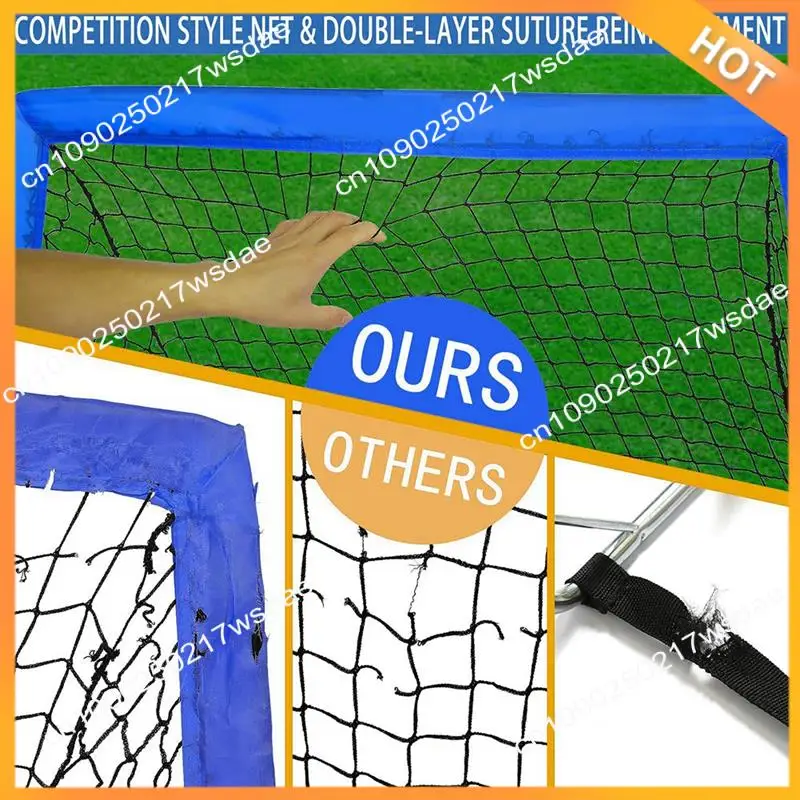 X08A ポータブルサッカーゴール 子供用 1パックアップサッカーネット 裏庭、青少年アウトドアスポーツ用