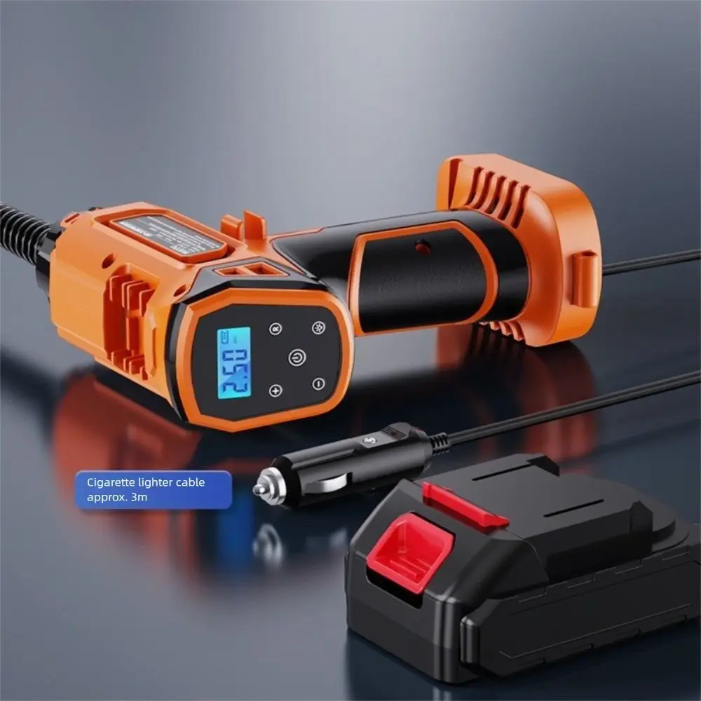 

DC12V or DC18V Wireless Electric Air Pump 120PSI Pressure Wireless Car Tire Inflation Pump with LED Light Electric Power