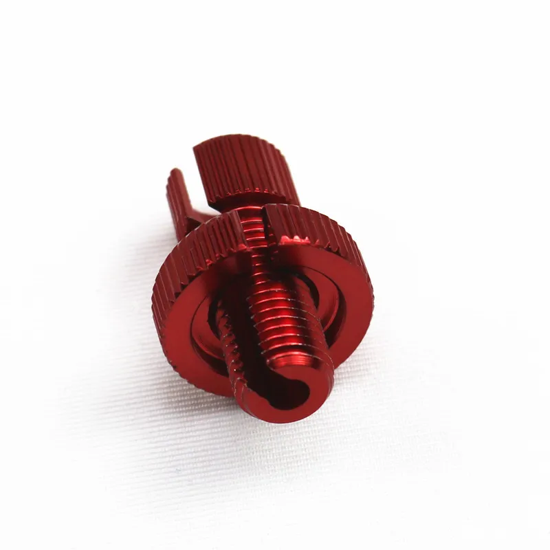 Red Motorbike Motorcycle M10 Clutch Lever Cable Adjuster Kit Bolt Lock Nut GSXR