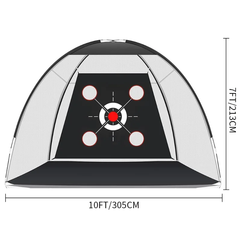 شبكة ممارسة الجولف بطول 3 أمتار، شبكة إضراب داخلية مع مجموعة وسادة الإضراب #3