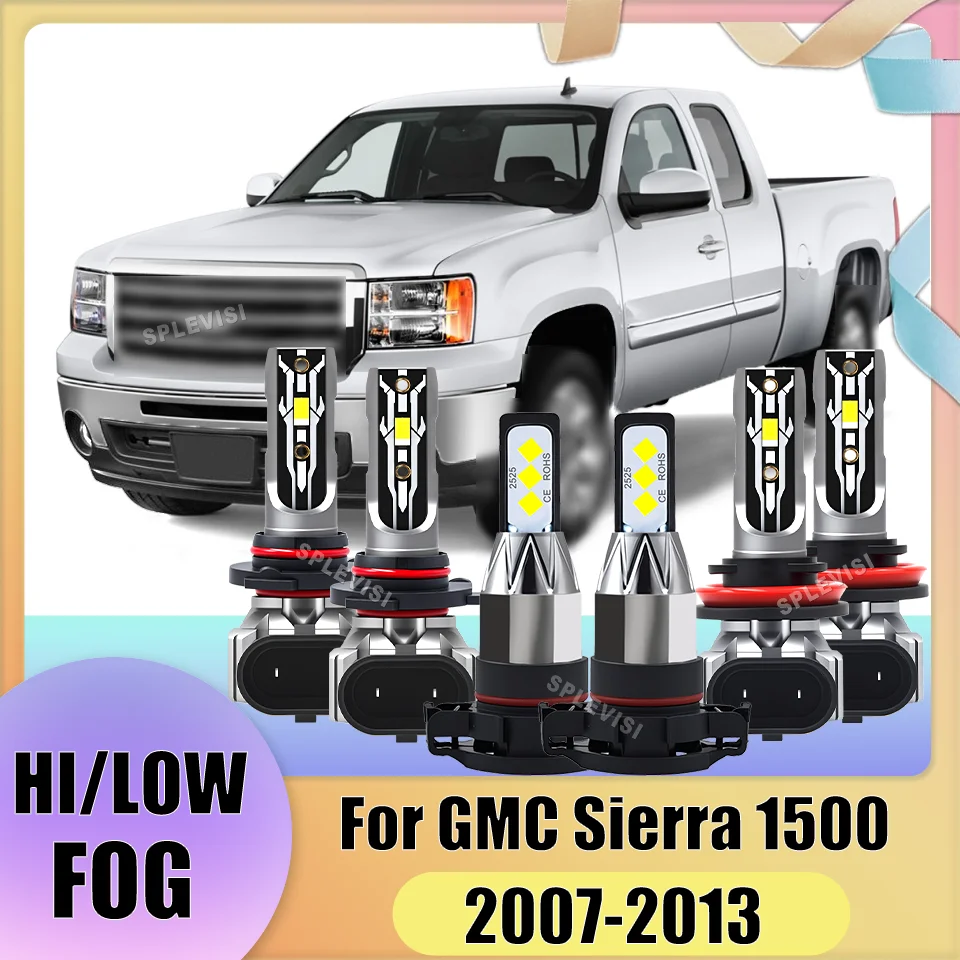 

Premium Output Auto LED Headlight Foglamp Long Lifespan Over 60000hrs For GMC Sierra 1500 2007 2008 2009 2010 2011 2012 2013