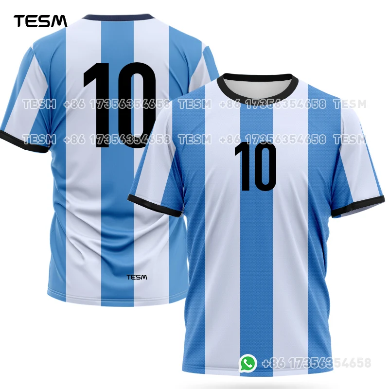 TESM Breathable Comfy Fabric Unisex Parent-Child Sports Tee Team Training Jersey Printed Loose Casual Short Sleeve