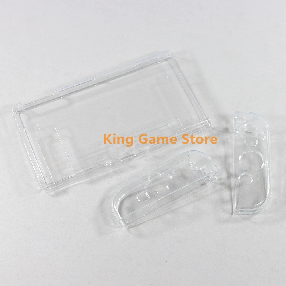 1pcs For Switch OLED Transparent Case Protective Cover Shell For Switch Oled JoyCon Clear TPU Soft Protector